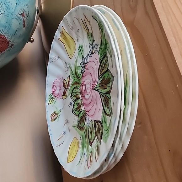 Vintage Blue Ridge Southern Potteries handpainted Nova Rose dinner plates - Picture 7 of 12